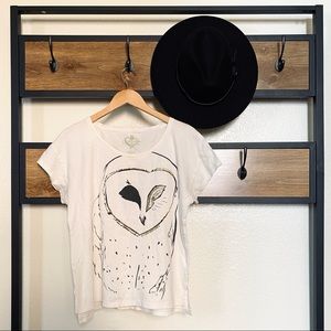 Vera Wang Owl Graphic Tee